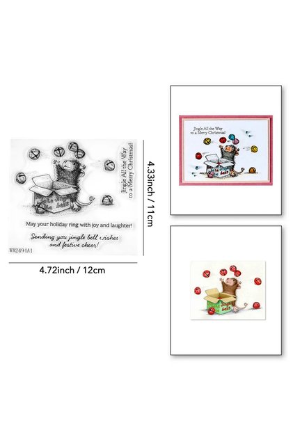 WW2494A1 House Mouse Tree-mendous Christmas Winter Collection Clear Stamp Halloween Trick or Treat !
