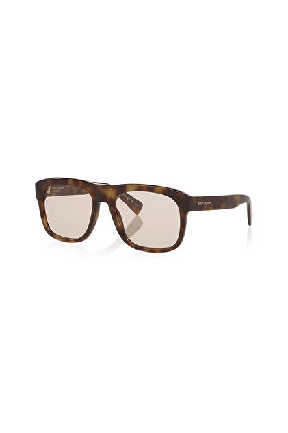 Saint Laurent SL 558 013 57 Unisex Kare Kırçıllı Kahverengi Kemik