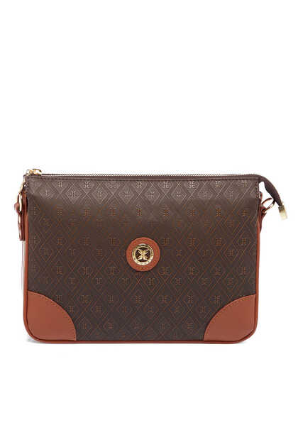 Brown Print Women's Crossbody Bag - S26Y1Pr09090-R1P
