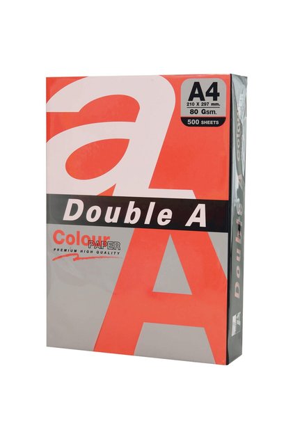 Hârtie colorată A4, 80 g/mp, 100 coli/partea superioară - Roșu intens