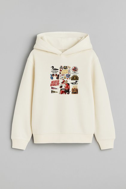 Heated Rivalry İlya Rozanov 81 Design Printed Hooded Ecru Sweatshirt