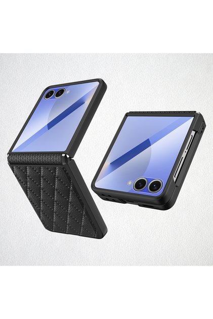 Galaxy Z Flip7 Black Shockproof Glass Protective Film Phone Case for Z Flip 7 6 5 Flip7 FE Flip6 F