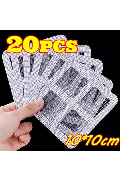 20PCS 5-20Pcs Disposable Floor Drain Sticker Shower Drain Hair Catcher Cover Sink Strainers Hair Fil