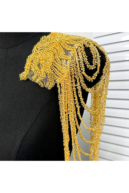 1 1Pc Tassel Chain Sequin Shoulder Ornaments Wedding Dress Performance Clothing Fashion Shoulder Bo.