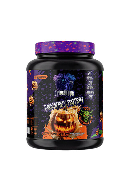 Grimsupps Dark Whey Protein Tozu 528g - Creepy Pumpkin Cream - 25g