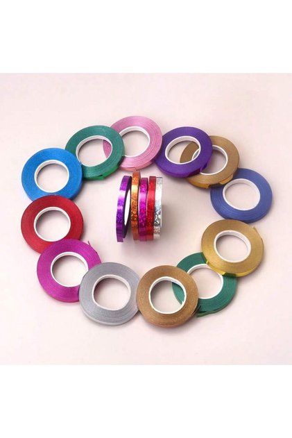 10pcs mix colour 10pcs/Set PVC Balloon Ribbon, 10Meter/Rolls 5mm Balloon Ribbon For Birthday Wedding