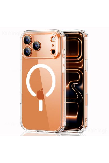 iPhone17 Pro Max Magnetic Clear Phone Case For iPhone 17 Air 16 15 14 13 12 11 Pro Max XR Wireless C