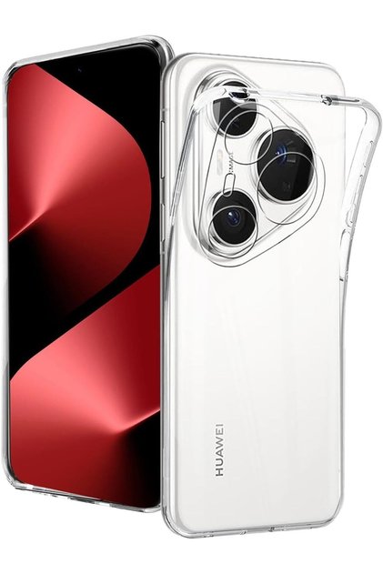 Huawei Pura 80 Ultra Compatible Camera Protected Case Anti-Shock Transparent Sheer Stretchy Silicone Cover