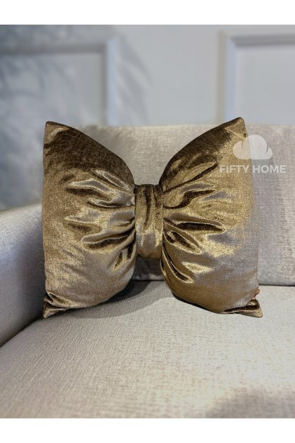 Decorative Bow Pillow Ribbon Pillow - Bow Pillow - Baby and Girl's Room Living Room Decor