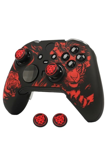 Red Soft Silicone Protective Case Cover For Xbox Elite Series 2 Controller Gamepad Skin Games Access