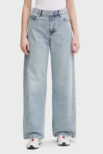 Pamuklu Wide Leg Fit Yüksek Bel Jeans KOT PANTOLON WW0WW48519 1AA
