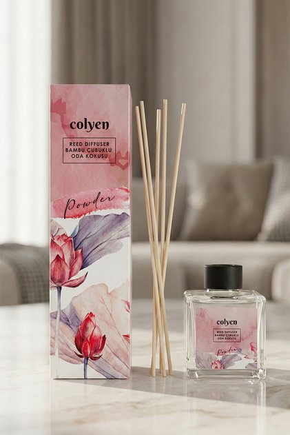 Powder Bambu Çubuklu Oda Kokusu Pudra Temizliği ve Yumuşak Dokunuş 100 ml