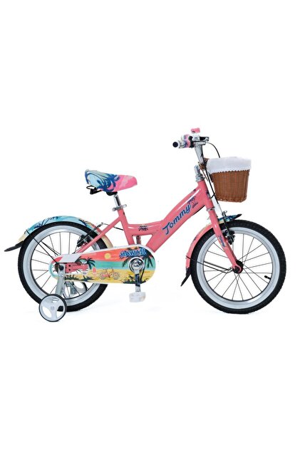 TommyBike 16 Jant Bisiklet Hawaii Hasır Sepetli, Deri Elcikli