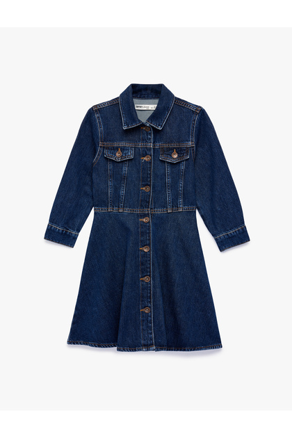 Girl'S Dark Indigo Jean Dress