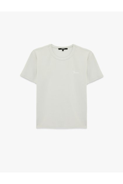 Men'S Grey Slim Fit T-Shirt