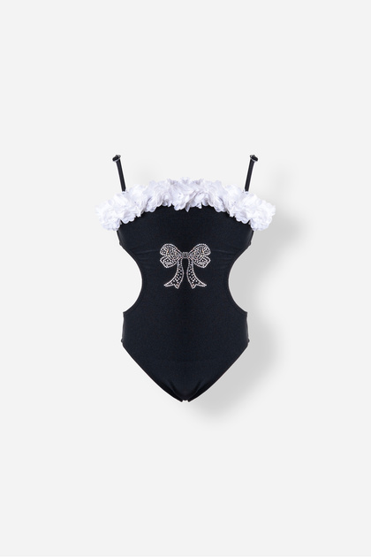 Thin Strap Girls' Swimsuit 5252
