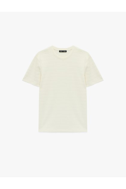 Men'S Ecru Slim Fit T-Shirt