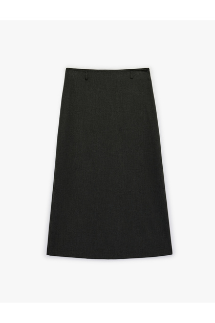 Women'S Anthracite Midi Pencil Skirt