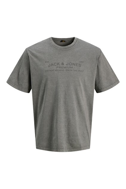 Jack & Jones Jack Jones Jprbluaıden Ss Tee Erkek Gri Tshirt