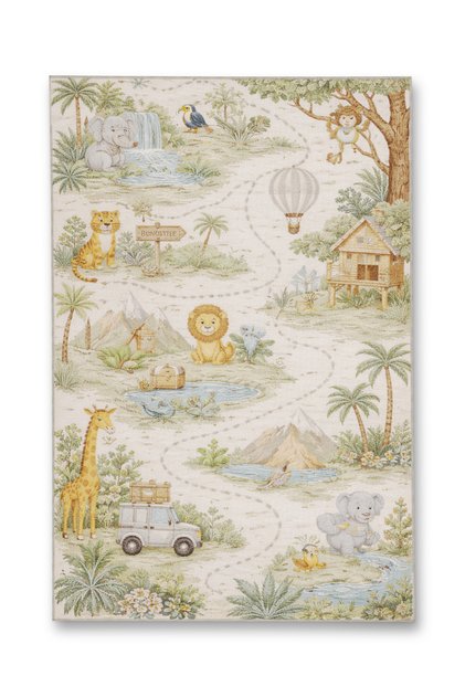 Mosso Cute Animal Detailed Children's Woven Base Modern Decorative Carpet Mosso2092