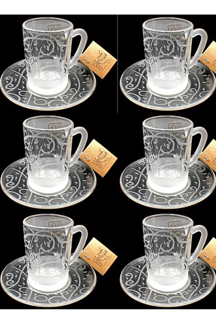 Tea cups 116 Rand Trns 6 Pcs