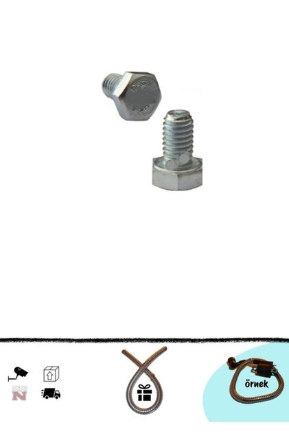 CG Cup Ön Dişli Vidası 2 Adet 6x10 mm (+buji kablosu için nikel kılıf)