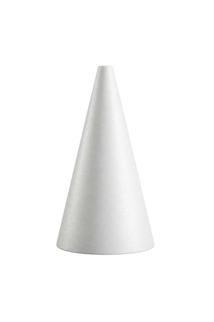 Craft accessories cone, 30cm, base 11.5cm, HD polystyrene, Colorarte, OCON115U