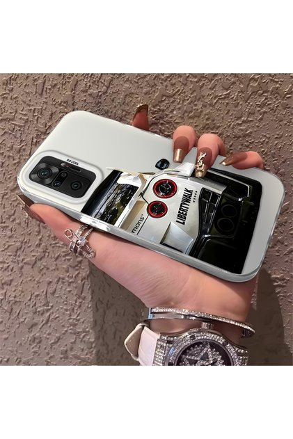 Redmi Note 10 Pro Compatible Silicone Edge Hard Back Anti-Fall Phone Case Bmw Patterned
