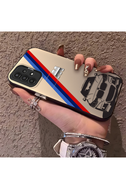 Samsung Galaxy A13 4g Compatible Silicone Bmw Patterned Edge Hard Back Anti-Fall Phone Case