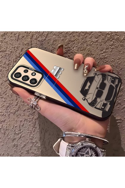 Samsung Galaxy A33 5g Compatible Silicone Bmw Patterned Edge Hard Back Anti-Fall Phone Case