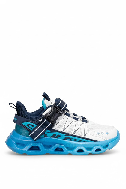 Pepino Fy26-2193 Filet Boys' Walking Shoes White - Navy Blue