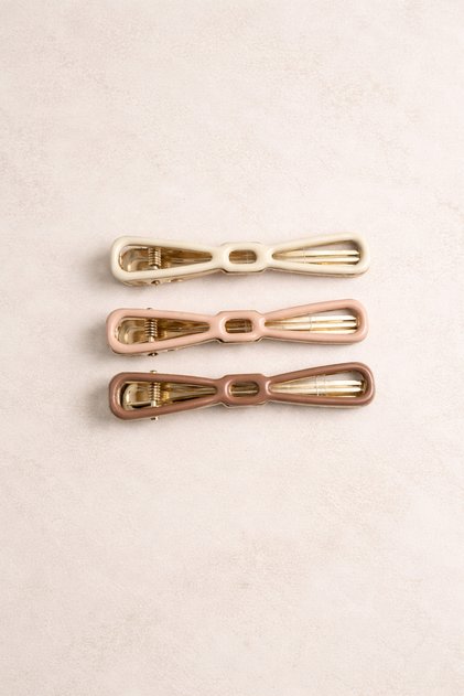 Elegant Metal Buckle Set, Pack of 3 with Different Color Options