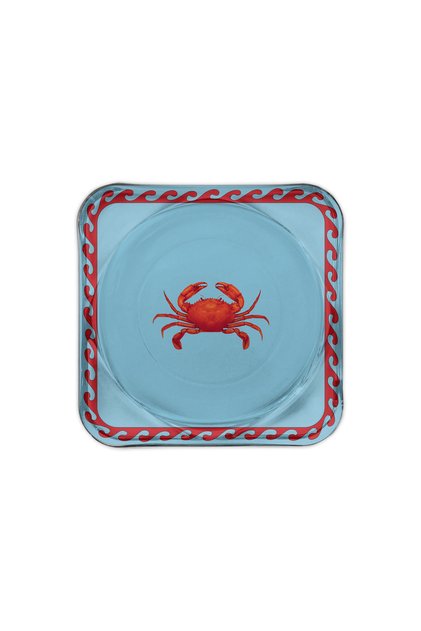 Crab Glass Coaster & Candle Plate