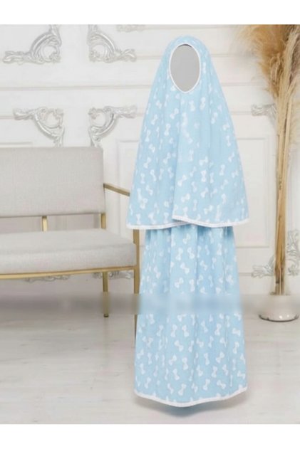 Bow Patterned Girl's Prayer Set