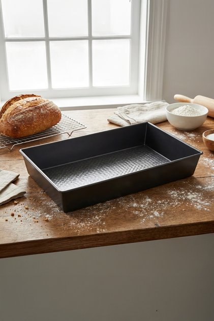 Rectangular Cake Mold Brownie Pastry Baking Tray Non-Stick Teflon Coating