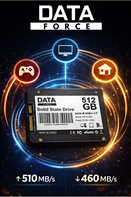 DataForce 512GB SSD 2.5” SATA III – Hızlı Açılış, Sessiz - Fiyatı