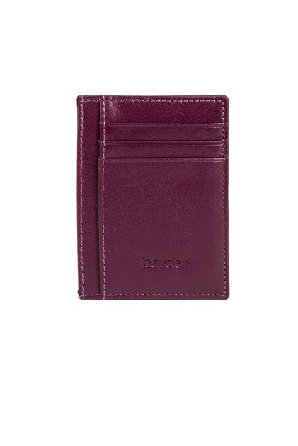Biwoly Leather Card Holder Purple