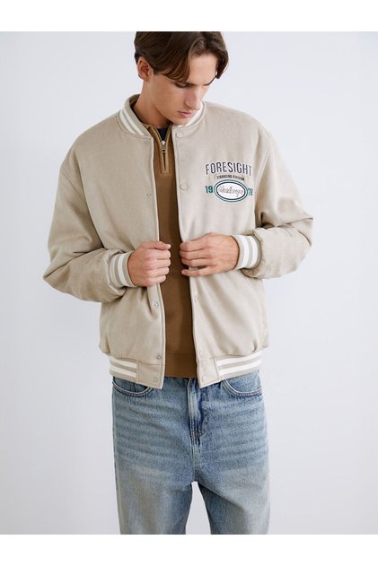 Ozmarka New Season Standard Fit Men's College Jacket