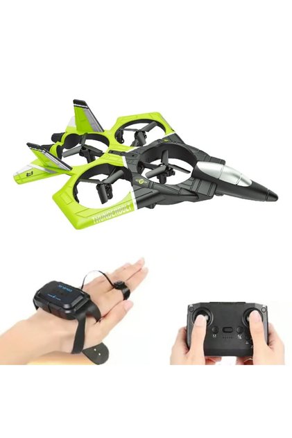 Uzaktan Kumandalı Drone Uçak LH-X72-3 Yeşil
