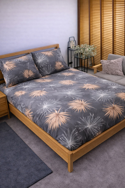 Patterned Cotton Elastic Sheet Set Fully Wrapping Non-Slip Flexible 100X200 Single Size
