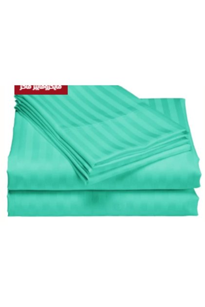 Rose "Double" Striped Sheet Set 200x200 cm