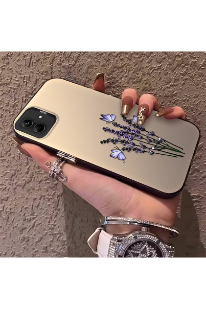 Samsung Galaxy A03 Compatible Silicone Edge Hard Back Anti-Fall Phone Case Flower Bunch