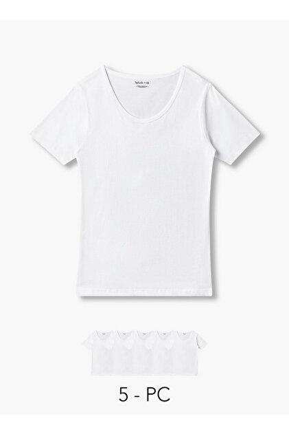 Men Short Sleeves Cotton Vest - Pack of 5