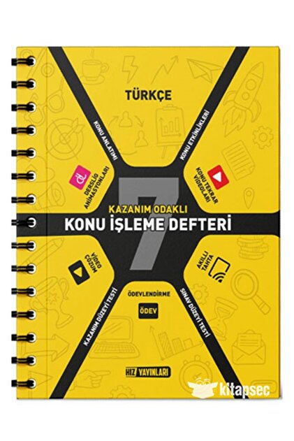 Hız Yayınları 7. Sınıf Türkçe Konu İşleme Defteri - Fiyatı, Yorumları Hız Yayınları 7. Sınıf Türkçe Konu İşleme Defteri - Fiyatı, Yorumları