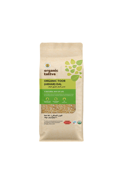 TATTVA Yellow Pigeon peas-Split(Toor Arhar Dal) 1 kg