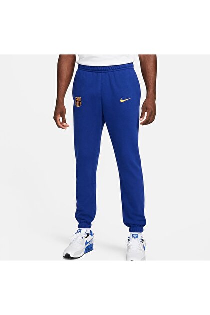 Nike FC Barcelona Club Erkek Mavi Futbol Eşofman Altı - Fiyatı