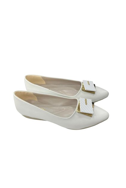 Shoes Çift Kare Tokalı Babet