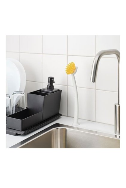 Rinnig Dish Brush Bright Yellow-Off-White, 29 cm