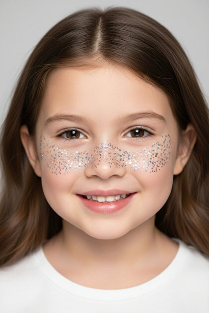 Silver Girl's Freckle Makeup Headband