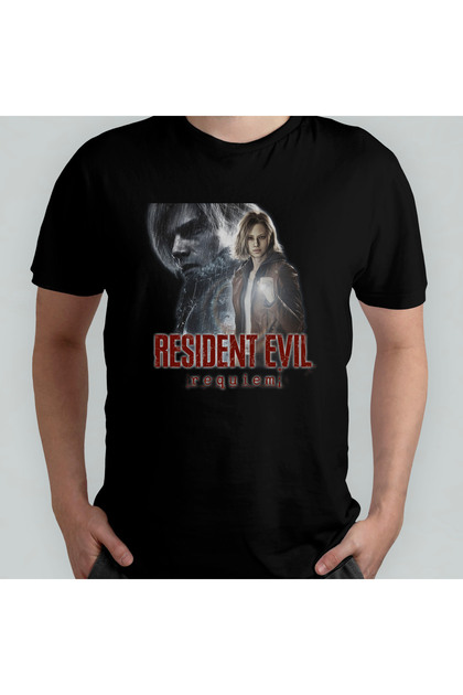 Resident Evil 9 Requiem Unisex 100% Cotton Crew Neck T-Shirt Model 3